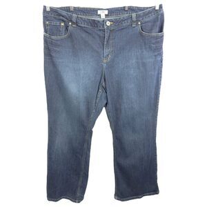 Cato Plus Size‎ 24W Jeans Straight Leg Blue Denim Stretch High Rise Womens 1408